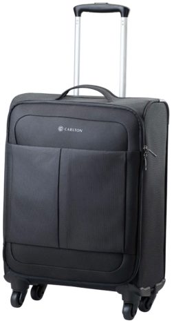 Carlton - Ultralite Small 4 Wheel Soft Suitcase - Black